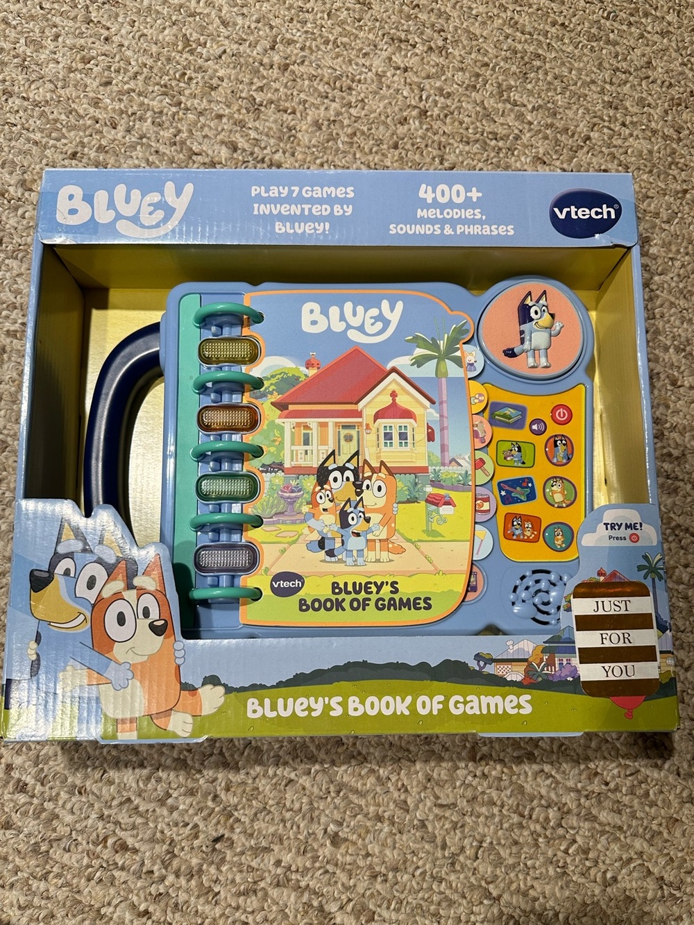 VTech Bluey’s Book of Games - Interactive Kids Activity Book